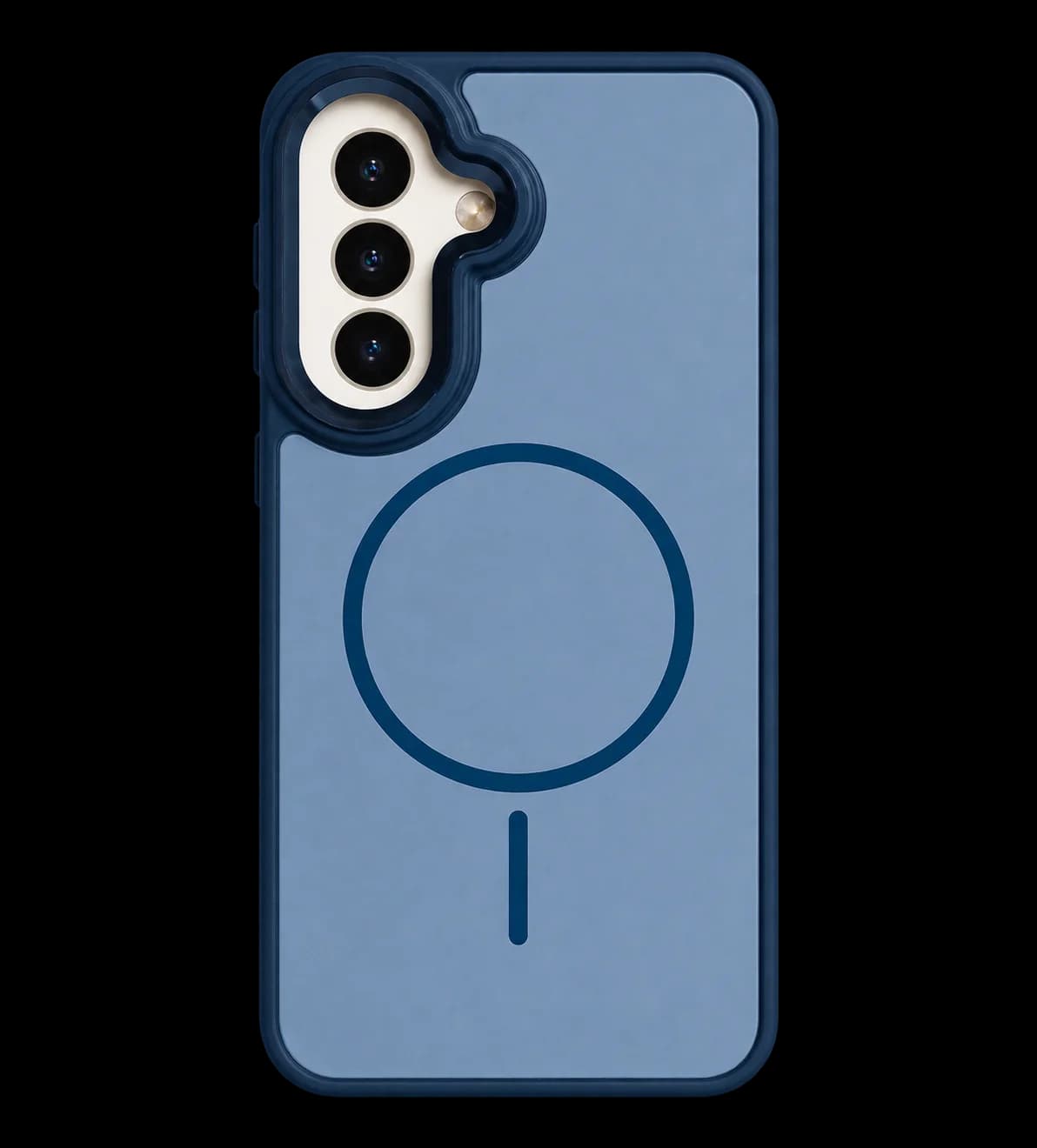 Slate blue magnetic ring phone case