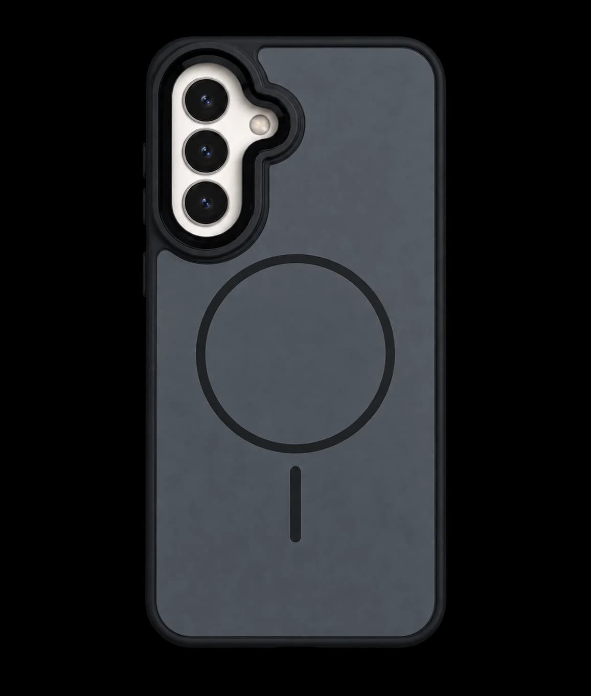 Graphite magnetic ring phone case